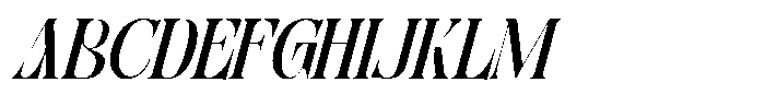 Bitho Luxury Italic Font UPPERCASE