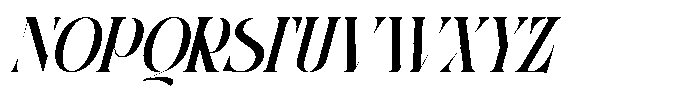 Bitho Luxury Italic Font UPPERCASE