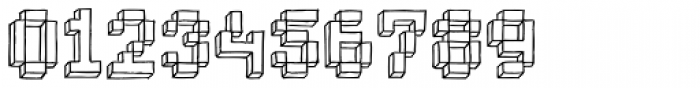 Bitmap Sketch 3D Font OTHER CHARS