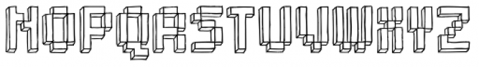 Bitmap Sketch 3D Font UPPERCASE