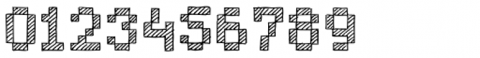 Bitmap Sketch Hatch Font OTHER CHARS