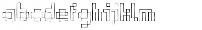 Bitmap Sketch Font LOWERCASE