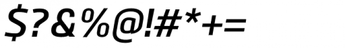 Bitner Semi Bold Italic Font OTHER CHARS