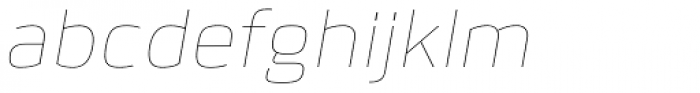 Bitner Ultra Light Italic Font LOWERCASE