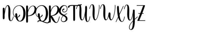 Bitney Script Font UPPERCASE