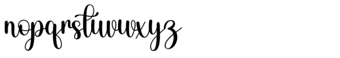 Bitney Script Font LOWERCASE