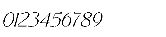 Bitoria Italic Font OTHER CHARS