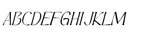 Bitoria Italic Font UPPERCASE