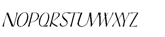 Bitoria Italic Font UPPERCASE
