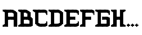 Bitova Font UPPERCASE