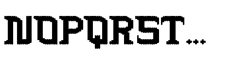 Bitova Font UPPERCASE