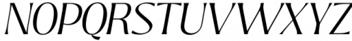Bitra Light Italic Font UPPERCASE