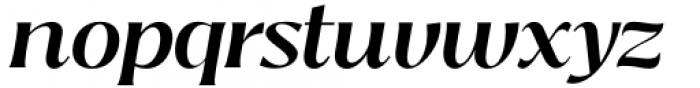 Bitra Medium Italic Font LOWERCASE