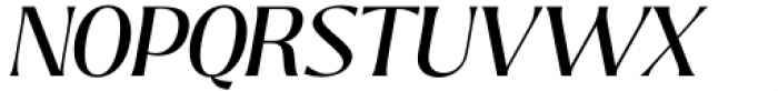 Bitra Regular Italic Font UPPERCASE