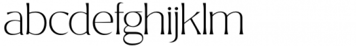 Bitra Thin Font LOWERCASE