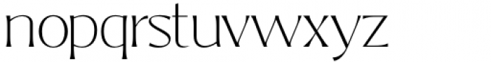 Bitra Thin Font LOWERCASE