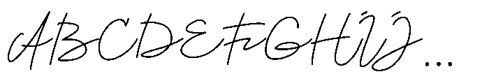Bitriah Font UPPERCASE