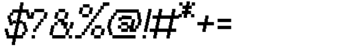 Bitroad Mono Mono Italic Font OTHER CHARS