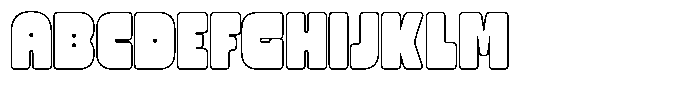 Bitsand Outline Font UPPERCASE