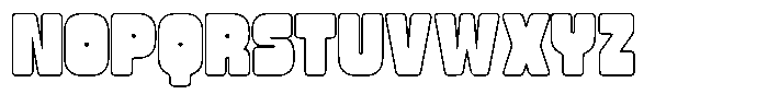 Bitsand Outline Font UPPERCASE