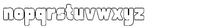 Bitsand Outline Font LOWERCASE