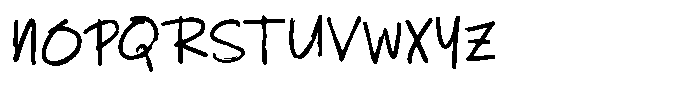 Bitten Cheez Font UPPERCASE