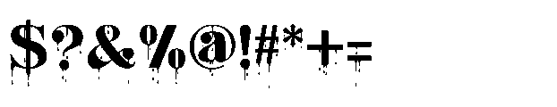 Bitterblood Font OTHER CHARS