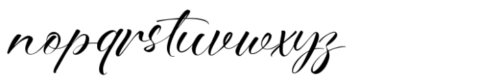 Bitteva Script Font LOWERCASE