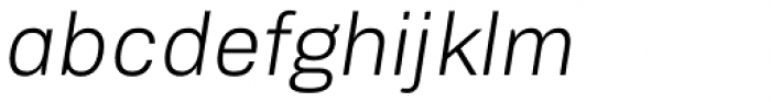 Biwa Thin Italic Font LOWERCASE