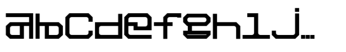 Bix Metric Three Font LOWERCASE