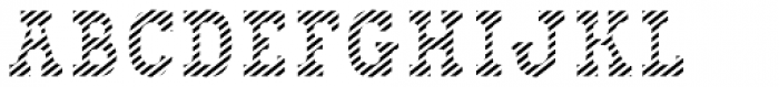 Bixa Stripe Font LOWERCASE