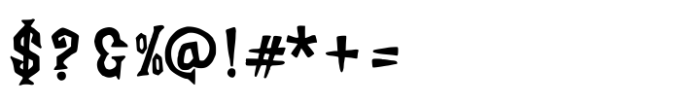 Bizzare Midnight Font OTHER CHARS