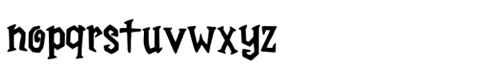 Bizzare Midnight Font LOWERCASE