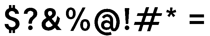 BiancoSans Bold Font OTHER CHARS