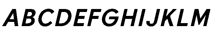 BiancoSans BoldItalic Font UPPERCASE