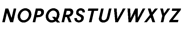 BiancoSans BoldItalic Font UPPERCASE