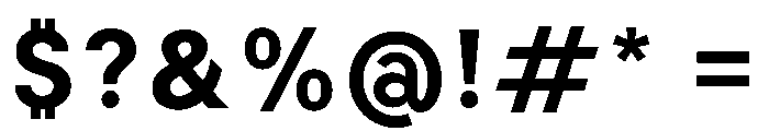 BiancoSans ExtraBold Font OTHER CHARS