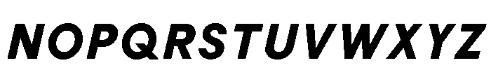 BiancoSans ExtraBoldItalic Font UPPERCASE