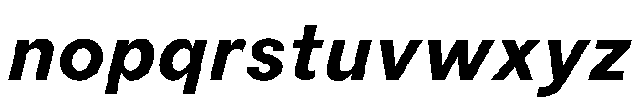 BiancoSans ExtraBoldItalic Font LOWERCASE