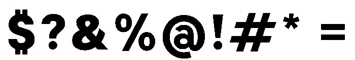 BiancoSans Heavy Font OTHER CHARS