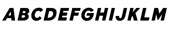 BiancoSans HeavyItalic Font UPPERCASE