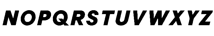 BiancoSans HeavyItalic Font UPPERCASE