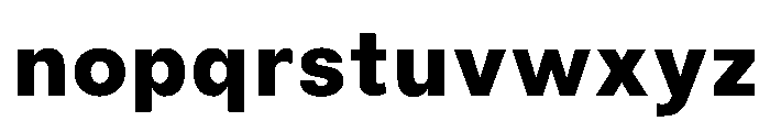 BiancoSans Heavy Font LOWERCASE
