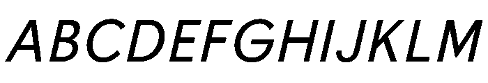 BiancoSans Italic Font UPPERCASE