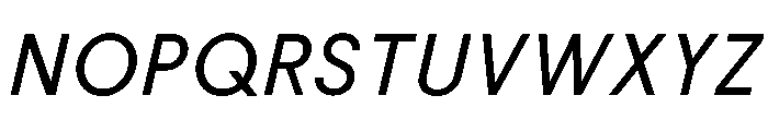 BiancoSans Italic Font UPPERCASE
