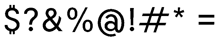 BiancoSans Regular Font OTHER CHARS