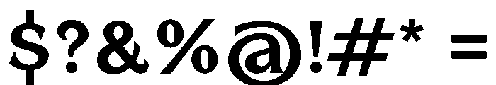 BiancoSerif Bold Font OTHER CHARS