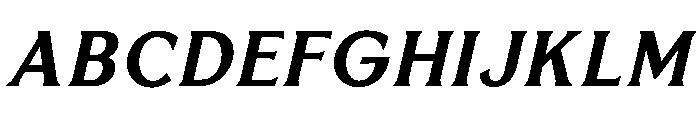 BiancoSerif BoldItalic Font UPPERCASE