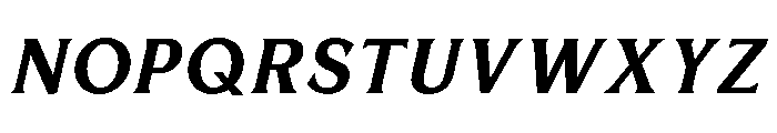 BiancoSerif BoldItalic Font UPPERCASE