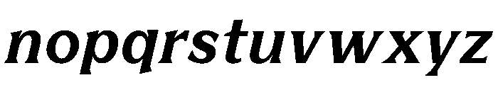 BiancoSerif BoldItalic Font LOWERCASE